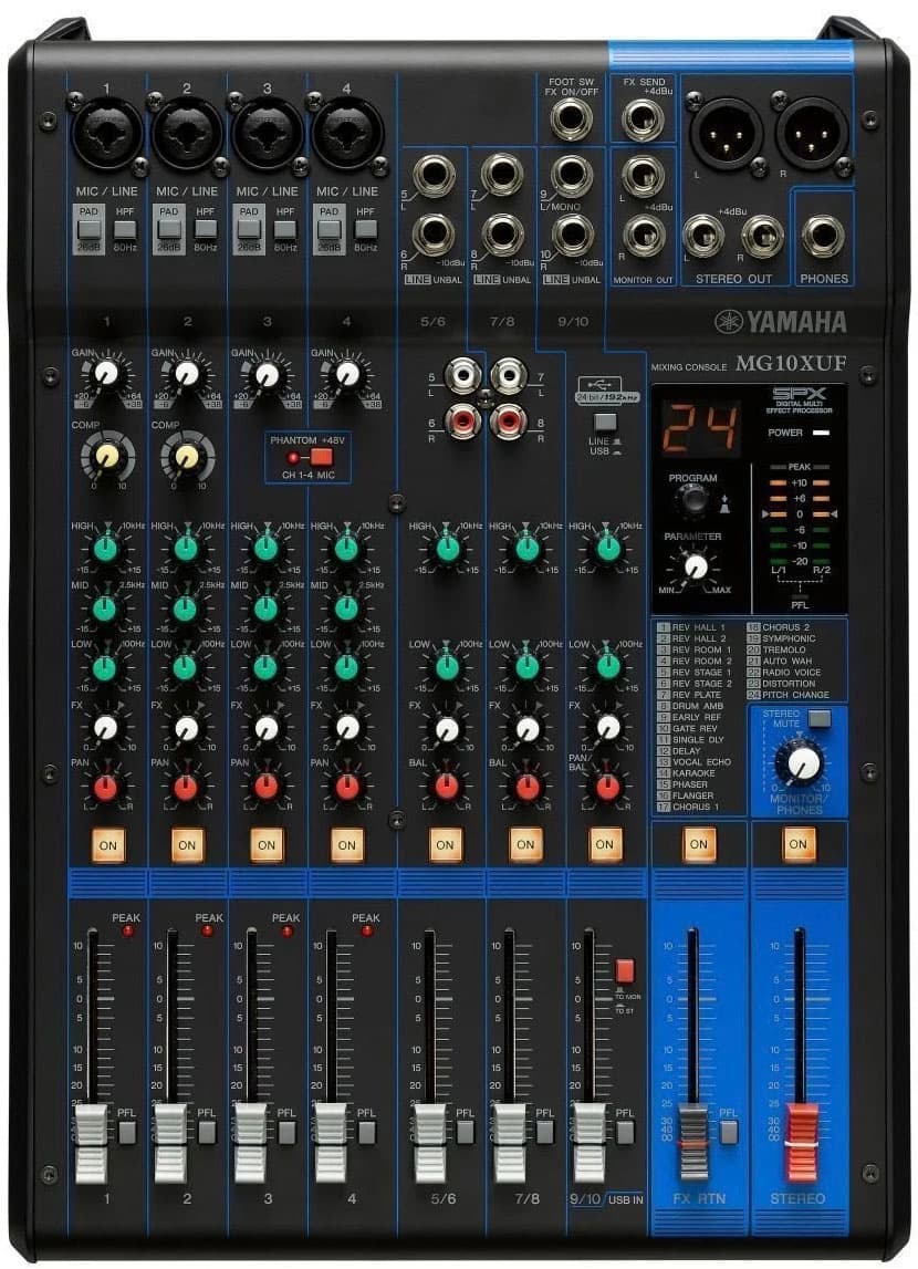 Mixpult Yamaha MG10XUF, mixážní pult